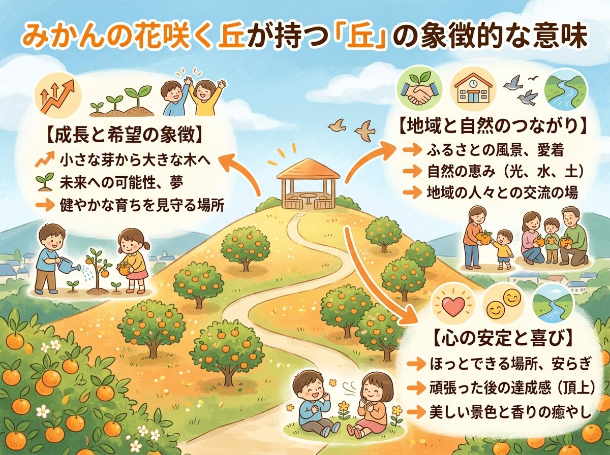 みかんの花咲く丘が持つ「丘」の象徴的な意味